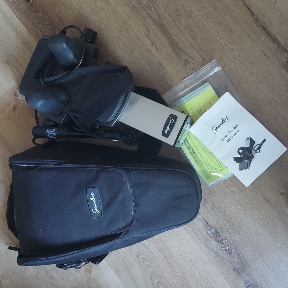 Saunders Cervical Home Traction Device with Carrying Case